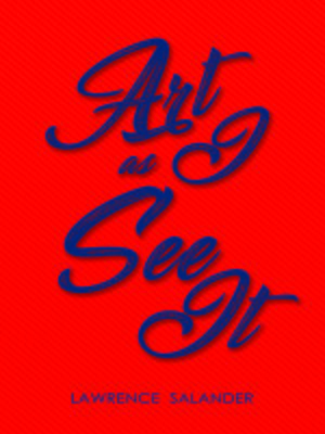 cover image of Art as I See It
